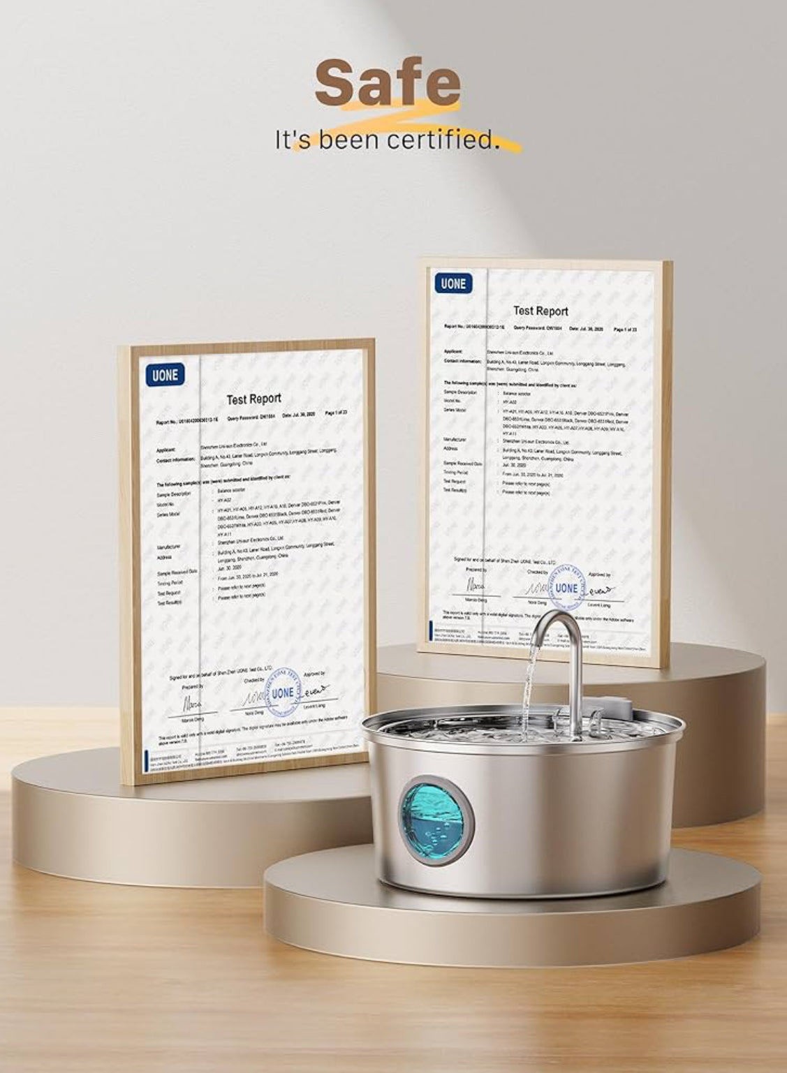 HydraPurr™ Stainless Steel Cat Water Fountain